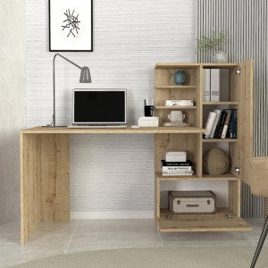meg-GP042-0111,4-2 ΓΡΑΦΕΙΟ ΕΡΓΑΣΙΑΣ MERINO MEGAPAP ΧΡΩΜΑ SAPPHIRE OAK 149,5X61,8X120ΕΚ.