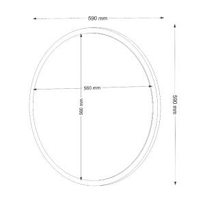 meg-GP042-0140,1-2 ΚΑΘΡΕΠΤΗΣ ΤΟΙΧΟΥ GLOB ΜEGAPAP ΑΠΟ ΜΕΛΑΜΙΝΗ ΧΡΩΜΑ ΛΕΥΚΟ 59X2X59ΕΚ.