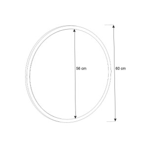 meg-GP042-0140,1-3 ΚΑΘΡΕΠΤΗΣ ΤΟΙΧΟΥ GLOB ΜEGAPAP ΧΡΩΜΑ ΛΕΥΚΟ 59X2X59ΕΚ.