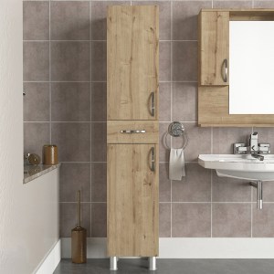 meg-GP042-0146,4-4 ΝΤΟΥΛΑΠΙ ΚΟΥΖΙΝΑΣ - ΜΠΑΝΙΟΥ SELINA MEGAPAP ΧΡΩΜΑ SAPPHIRE OAK 35X31X179ΕΚ.