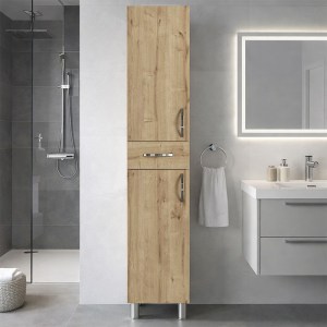 meg-GP042-0146,4-7 ΝΤΟΥΛΑΠΙ ΚΟΥΖΙΝΑΣ - ΜΠΑΝΙΟΥ SELINA MEGAPAP ΧΡΩΜΑ SAPPHIRE OAK 35X31X179ΕΚ.