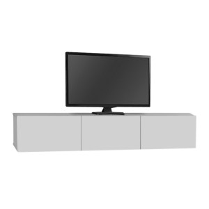 meg-GP042-0169,1-3 ΕΠΙΠΛΟ ΤΗΛΕΟΡΑΣΗΣ ΕΠΙΤΟΙΧΙΟ DAMLA MEGAPAP ΑΠΟ ΜΕΛΑΜΙΝΗ ΜΕ LED ΧΡΩΜΑ ΛΕΥΚΟ 180X29,5X29,5ΕΚ.