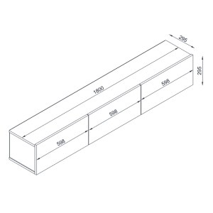 meg-GP042-0169,7-6 ΕΠΙΠΛΟ ΤΗΛΕΟΡΑΣΗΣ ΕΠΙΤΟΙΧΙΟ DAMLA MEGAPAP ΜΕ LED ΧΡΩΜΑ ΛΕΥΚΟ ΕΦΕ ΜΑΡΜΑΡΟΥ 180X29,5X29,5ΕΚ.
