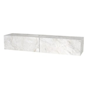 meg-GP042-0170,6-4 ΕΠΙΠΛΟ ΤΗΛΕΟΡΑΣΗΣ ΕΠΙΤΟΙΧΙΟ ARISTO MEGAPAP ΜΕ LED ΧΡΩΜΑ ΛΕΥΚΟ ΕΦΕ ΜΑΡΜΑΡΟΥ 135X31,6X25ΕΚ.