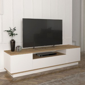 meg-GP042-0184,1-0 ΕΠΙΠΛΟ ΤΗΛΕΟΡΑΣΗΣ FEDYA MEGAPAP ΧΡΩΜΑ ΛΕΥΚΟ - SAPPHIRE OAK 180X45X44,6ΕΚ.