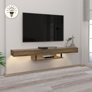 meg-GP042-0186,5-0 ΕΠΙΠΛΟ ΤΗΛΕΟΡΑΣΗΣ ΕΠΙΤΟΙΧΙΟ ALBARES MEGAPAP ΜΕ LED ΧΡΩΜΑ ΚΑΡΥΔΙ 150X29,6X22ΕΚ.