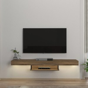 meg-GP042-0186,5-1 ΕΠΙΠΛΟ ΤΗΛΕΟΡΑΣΗΣ ΕΠΙΤΟΙΧΙΟ ALBARES MEGAPAP ΜΕ LED ΧΡΩΜΑ ΚΑΡΥΔΙ 150X29,6X22ΕΚ.