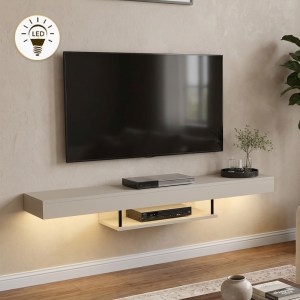 meg-GP042-0186,7-0 ΕΠΙΠΛΟ ΤΗΛΕΟΡΑΣΗΣ ΕΠΙΤΟΙΧΙΟ ALBARES MEGAPAP ΜΕ LED ΧΡΩΜΑ SANDSTONE 150X29,6X22ΕΚ.
