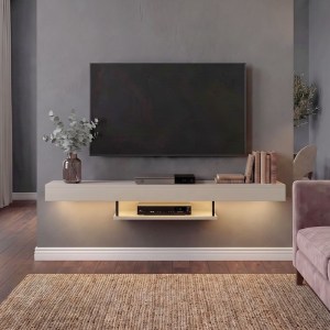 meg-GP042-0186,7-1 ΕΠΙΠΛΟ ΤΗΛΕΟΡΑΣΗΣ ΕΠΙΤΟΙΧΙΟ ALBARES MEGAPAP ΜΕ LED ΧΡΩΜΑ SANDSTONE 150X29,6X22ΕΚ.