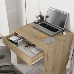 meg-GP042-0205,2-2 ΓΡΑΦΕΙΟ ΕΡΓΑΣΙΑΣ MIDA MEGAPAP ΧΡΩΜΑ SAPPHIRE OAK 72X60X73,8ΕΚ.