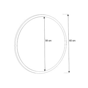 meg-GP042-0213,3-4 ΚΑΘΡΕΠΤΗΣ ΤΟΙΧΟΥ GLOB ΜEGAPAP ΧΡΩΜΑ ΓΚΡΙ ΣΚΥΡΟΔΕΜΑΤΟΣ 59X2X59ΕΚ.