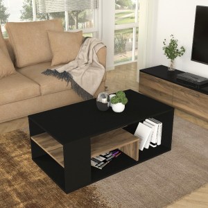 meg-GP042-0240,2-1 ΤΡΑΠΕΖΑΚΙ ΣΑΛΟΝΙΟΥ ABDERA MEGAPAP ΧΡΩΜΑ ΜΑΥΡΟ - ΚΑΡΥΔΙ 110X60X42ΕΚ.