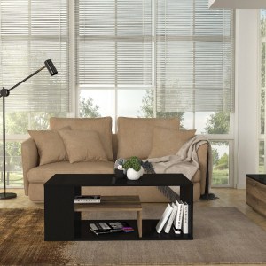 meg-GP042-0240,2-3 ΤΡΑΠΕΖΑΚΙ ΣΑΛΟΝΙΟΥ ABDERA MEGAPAP ΧΡΩΜΑ ΜΑΥΡΟ - ΚΑΡΥΔΙ 110X60X42ΕΚ.