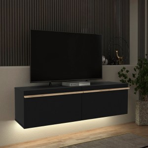 meg-GP042-0247,1-0 ΕΠΙΠΛΟ ΤΗΛΕΟΡΑΣΗΣ ΕΠΙΤΟΙΧΙΟ MOREL MEGAPAP ΜΕ LED ΧΡΩΜΑ ΜΑΥΡΟ 140X41,8X40ΕΚ.