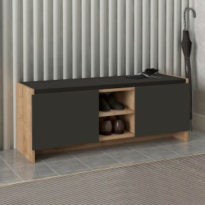 meg-GP042-0255,2-0 ΠΑΠΟΥΤΣΟΘΗΚΗ VERLY MEGAPAP ΧΡΩΜΑ SAPPHIRE OAK - ΑΝΘΡΑΚΙ 110X33,2X43ΕΚ.