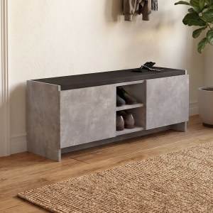 meg-GP042-0255,4-0 ΠΑΠΟΥΤΣΟΘΗΚΗ VERLY MEGAPAP ΧΡΩΜΑ ΓΚΡΙ ΣΚΥΡΟΔΕΜΑΤΟΣ 110X33,2X43ΕΚ.