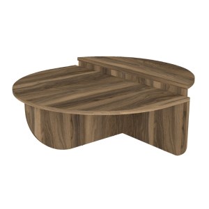 meg-GP042-0258,1-3 ΤΡΑΠΕΖΑΚΙ ΣΑΛΟΝΙΟΥ NILVIA MEGAPAP ΧΡΩΜΑ ΚΑΡΥΔΙ Ø85X35ΕΚ.