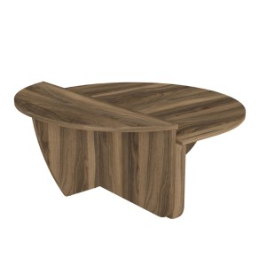 meg-GP042-0258,1-4 ΤΡΑΠΕΖΑΚΙ ΣΑΛΟΝΙΟΥ NILVIA MEGAPAP ΧΡΩΜΑ ΚΑΡΥΔΙ Ø85X35ΕΚ.