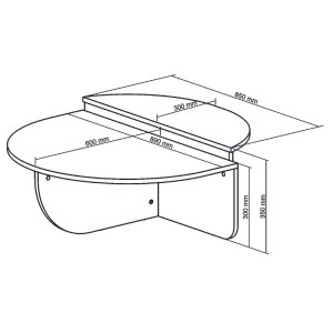 meg-GP042-0258,1-6 ΤΡΑΠΕΖΑΚΙ ΣΑΛΟΝΙΟΥ NILVIA MEGAPAP ΧΡΩΜΑ ΚΑΡΥΔΙ Ø85X35ΕΚ.