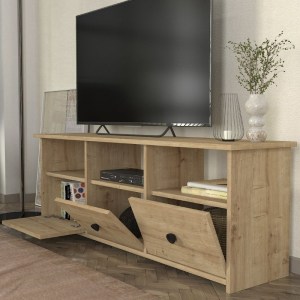 meg-GP042-0262,1-1 ΕΠΙΠΛΟ ΤΗΛΕΟΡΑΣΗΣ MAHEN MEGAPAP ΧΡΩΜΑ SAPPHIRE OAK 140X35X49,8ΕΚ.