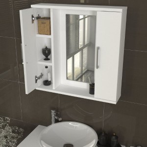 meg-GP042-0271,1-3 ΚΑΘΡΕΠΤΗΣ ΜΠΑΝΙΟΥ SURRA ΜEGAPAP ΧΡΩΜΑ ΛΕΥΚΟ 65X15,3X65ΕΚ.