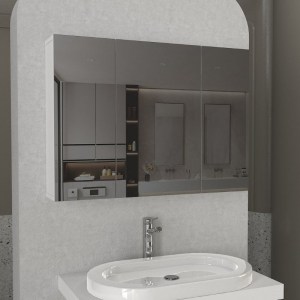 meg-GP042-0273,1-2 ΚΑΘΡΕΠΤΗΣ ΜΠΑΝΙΟΥ BASE ΜEGAPAP ΧΡΩΜΑ ΛΕΥΚΟ 90X17,1X65ΕΚ.