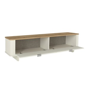 meg-GP042-0283,1-6 ΕΠΙΠΛΟ ΤΗΛΕΟΡΑΣΗΣ BOHEMA MEGAPAP ΧΡΩΜΑ IVORY - SEPET OAK 180X47X45,6ΕΚ.