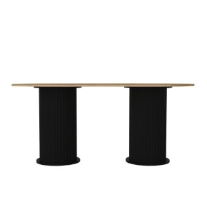 meg-GP042-0286,2-8 ΤΡΑΠΕΖΙ BOHEMA MEGAPAP ΧΡΩΜΑ ΜΑΥΡΟ - SEPET OAK 180X90X77,7ΕΚ.