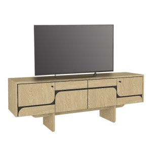 meg-GP042-0296,1-5 ΕΠΙΠΛΟ ΤΗΛΕΟΡΑΣΗΣ LAVA MEGAPAP ΧΡΩΜΑ ROTA OAK - ΑΝΘΡΑΚΙ 150X35X51,3ΕΚ.