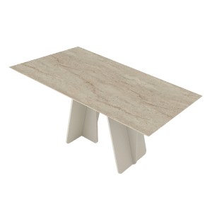 meg-GP042-0302,1-6 ΤΡΑΠΕΖΙ SEVILLA MEGAPAP ΧΡΩΜΑ SANDSTONE - TRAVERTINE 180X90X75ΕΚ.