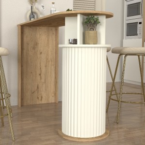 meg-GP042-0321,1-2 ΤΡΑΠΕΖΙ ΜΠΑΡ BOHEMA MEGAPAP ΧΡΩΜΑ SEPET OAK - IVORY 150X51,6X101,8ΕΚ.