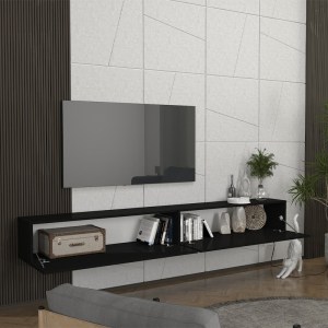 meg-GP042-0328,2-1 ΕΠΙΠΛΟ ΤΗΛΕΟΡΑΣΗΣ ΕΠΙΤΟΙΧΙΟ ESPANSE MEGAPAP ΧΡΩΜΑ ΜΑΥΡΟ 241,8X31,7X30ΕΚ.