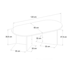 meg-GP042-0329,2-3 ΤΡΑΠΕΖΑΚΙ ΣΑΛΟΝΙΟΥ CORTADO MEGAPAP ΧΡΩΜΑ ΜΑΥΡΟ 120X60X39,6ΕΚ.