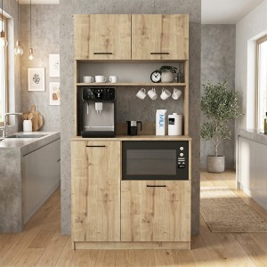 meg-GP042-0333,2-4 ΕΠΙΠΛΟ ΚΟΥΖΙΝΑΣ TUCO 2 MEGAPAP ΧΡΩΜΑ SAPPHIRE OAK 90X40X180ΕΚ.