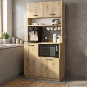 meg-GP042-0333,2-5 ΕΠΙΠΛΟ ΚΟΥΖΙΝΑΣ TUCO 2 MEGAPAP ΧΡΩΜΑ SAPPHIRE OAK 90X40X180ΕΚ.