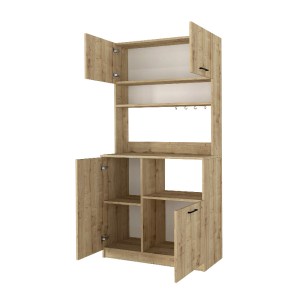 meg-GP042-0333,2-7 ΕΠΙΠΛΟ ΚΟΥΖΙΝΑΣ TUCO 2 MEGAPAP ΧΡΩΜΑ SAPPHIRE OAK 90X40X180ΕΚ.