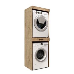 meg-GP042-0338,2-0 ΕΠΙΠΛΟ ΠΛΥΝΤΗΡΙΟΥ - ΣΤΕΓΝΩΤΗΡΙΟΥ FIKA MEGAPAP ΧΡΩΜΑ SAPPHIRE OAK 67X61,8X198,5ΕΚ.