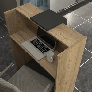 meg-GP042-0344,2-1 ΓΡΑΦΕΙΟ ΥΠΟΔΟΧΗΣ - RECEPTION HOLA MEGAPAP ΧΡΩΜΑ SEPET OAK - ΑΝΘΡΑΚΙ 93,6X45,2X110,3ΕΚ.