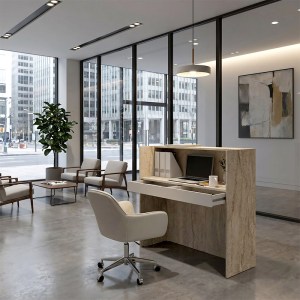 meg-GP042-0348,3-5 ΓΡΑΦΕΙΟ ΥΠΟΔΟΧΗΣ - RECEPTION NAVITA MEGAPAP ΜΕ LED ΧΡΩΜΑ TRAVERTINE - SANDSTONE 113,6X42X111,8ΕΚ.