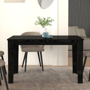 meg-GP042-0355,4-2 ΤΡΑΠΕΖΙ DARLEN MEGAPAP ΧΡΩΜΑ SENCRON BLACK 125X72X74ΕΚ.