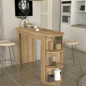 meg-GP042-0356,1-0 ΤΡΑΠΕΖΙ ΜΠΑΡ VIGNE MEGAPAP ΧΡΩΜΑ SEPET OAK 150X51,6X101,8ΕΚ.