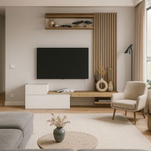meg-GP042-0363,2-2 ΣΥΝΘΕΣΗ ΤΗΛΕΟΡΑΣΗΣ DUMONT MEGAPAP ΧΡΩΜΑ ΛΕΥΚΟ - SEPET OAK 180X36,8X200ΕΚ.