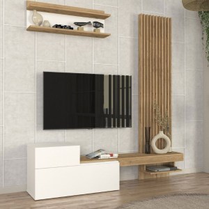 meg-GP042-0363,2-5 ΣΥΝΘΕΣΗ ΤΗΛΕΟΡΑΣΗΣ DUMONT MEGAPAP ΧΡΩΜΑ ΛΕΥΚΟ - SEPET OAK 180X36,8X200ΕΚ.