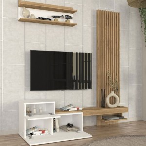 meg-GP042-0363,2-6 ΣΥΝΘΕΣΗ ΤΗΛΕΟΡΑΣΗΣ DUMONT MEGAPAP ΧΡΩΜΑ ΛΕΥΚΟ - SEPET OAK 180X36,8X200ΕΚ.