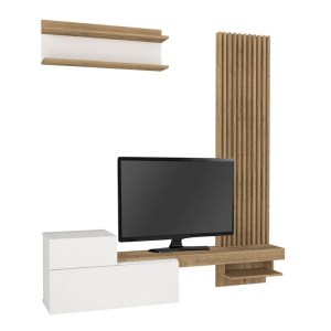 meg-GP042-0363,2-8 ΣΥΝΘΕΣΗ ΤΗΛΕΟΡΑΣΗΣ DUMONT MEGAPAP ΧΡΩΜΑ ΛΕΥΚΟ - SEPET OAK 180X36,8X200ΕΚ.