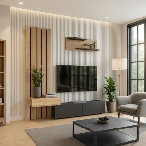 meg-GP042-0364,1-1 ΣΥΝΘΕΣΗ ΤΗΛΕΟΡΑΣΗΣ ROSALINE MEGAPAP ΧΡΩΜΑ ΑΝΘΡΑΚΙ - SEPET OAK 183X31,3X196,9ΕΚ.
