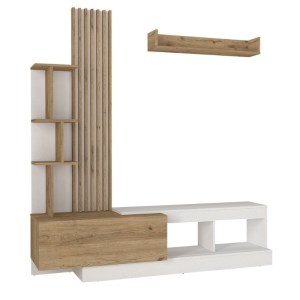 meg-GP042-0365,2-8 ΣΥΝΘΕΣΗ ΤΗΛΕΟΡΑΣΗΣ VERMONT MEGAPAP ΧΡΩΜΑ ΛΕΥΚΟ - SEPET OAK 180X40X193,8ΕΚ.