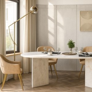 meg-GP042-0366,2-5 ΤΡΑΠΕΖΙ CORTADO MEGAPAP ΧΡΩΜΑ ΛΕΥΚΟ ΕΦΕ ΜΑΡΜΑΡΟΥ 200X90X74ΕΚ.
