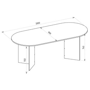 meg-GP042-0366,2-9 ΤΡΑΠΕΖΙ CORTADO MEGAPAP ΧΡΩΜΑ ΛΕΥΚΟ ΕΦΕ ΜΑΡΜΑΡΟΥ 200X90X74ΕΚ.