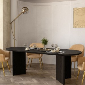 meg-GP042-0366,3-3 ΤΡΑΠΕΖΙ CORTADO MEGAPAP ΧΡΩΜΑ SENCRON BLACK 200X90X74ΕΚ.